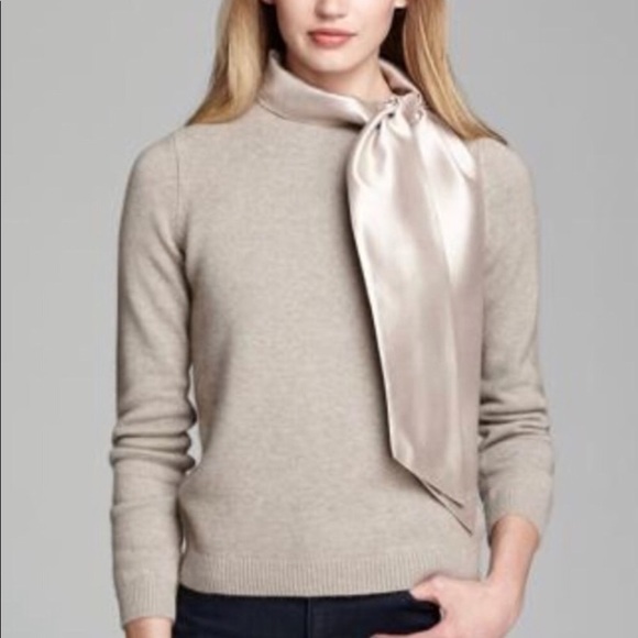 Tory Burch Sweaters - Tory Burch M Sabine Sweater with 100% Silk Bow